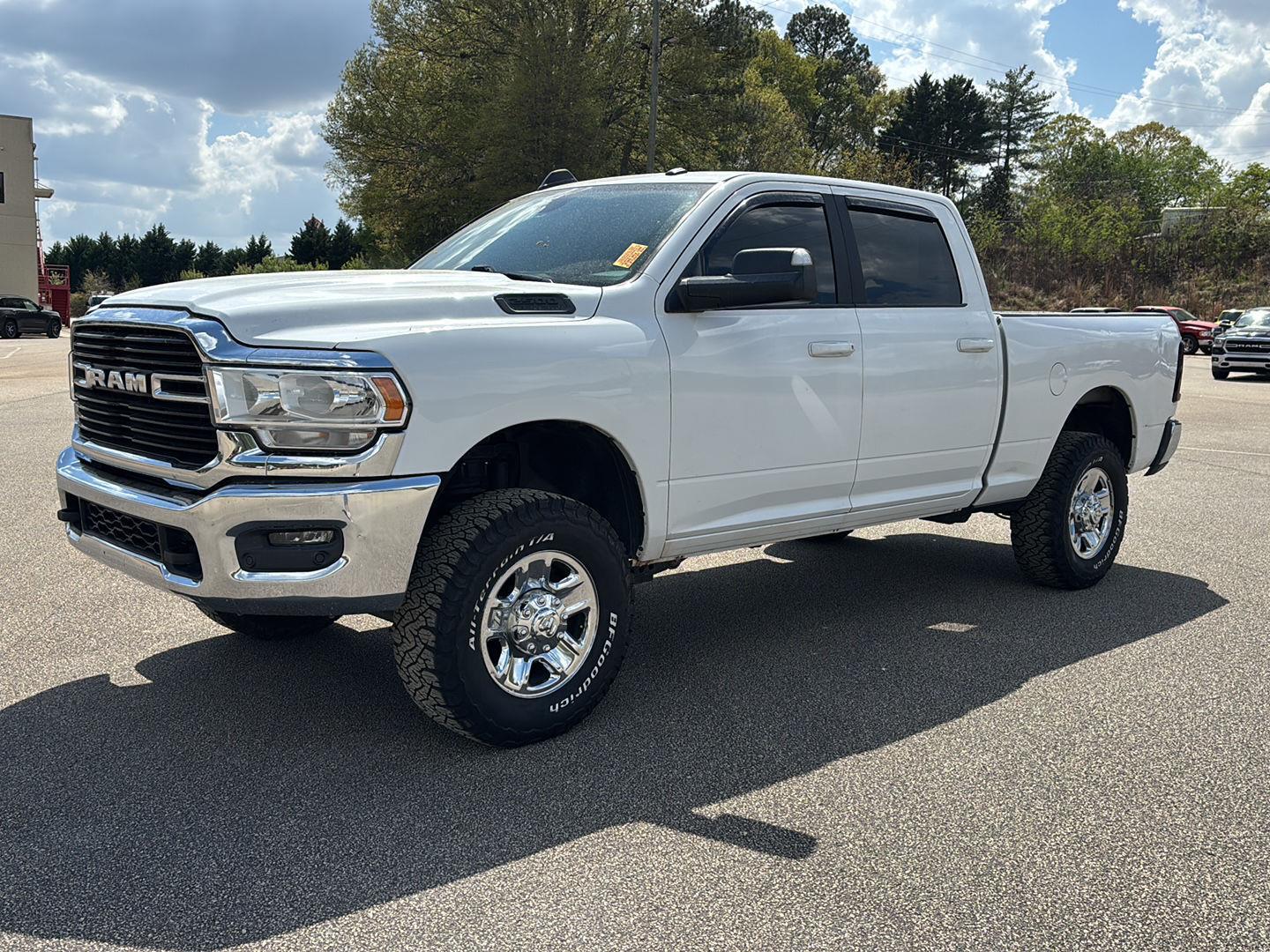 Bright White Clearcoat 2021 RAM 2500 Big Horn Crew Cab 4WD Pickup Truck Four-Wheel Drive 6-Speed Automatic