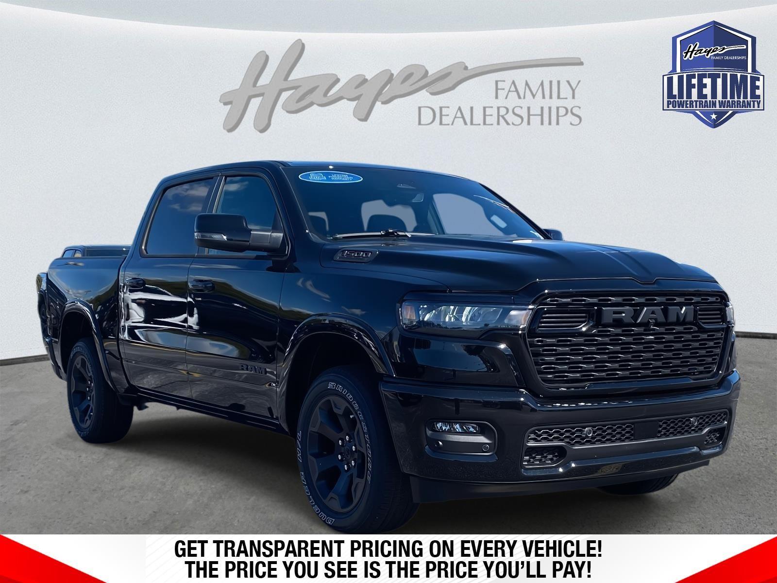 Diamond Black Crystal Pearlcoat 2026 RAM 1500 Big Horn Crew Cab 4WD Pickup Truck Four-Wheel Drive 8-Speed Automatic