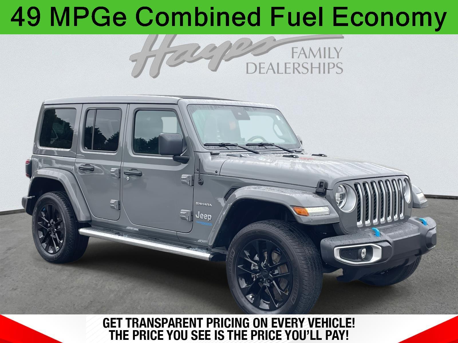 Sting-Gray Clearcoat 2022 Jeep Wrangler 4xe Sahara 4WD SUV / Crossover Four-Wheel Drive 8-Speed Automatic