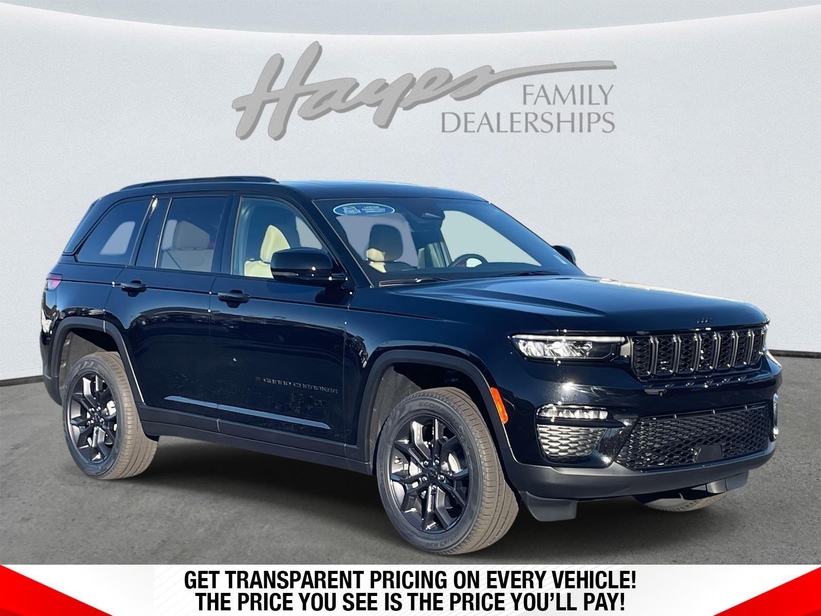 Diamond Black Crystal Pearlcoat 2025 Jeep Grand Cherokee SUV / Crossover Four-Wheel Drive 8-Speed Automatic