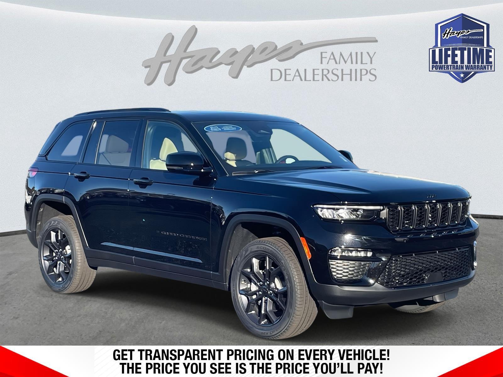 Diamond Black Crystal Pearlcoat 2025 Jeep Grand Cherokee SUV / Crossover Four-Wheel Drive 8-Speed Automatic