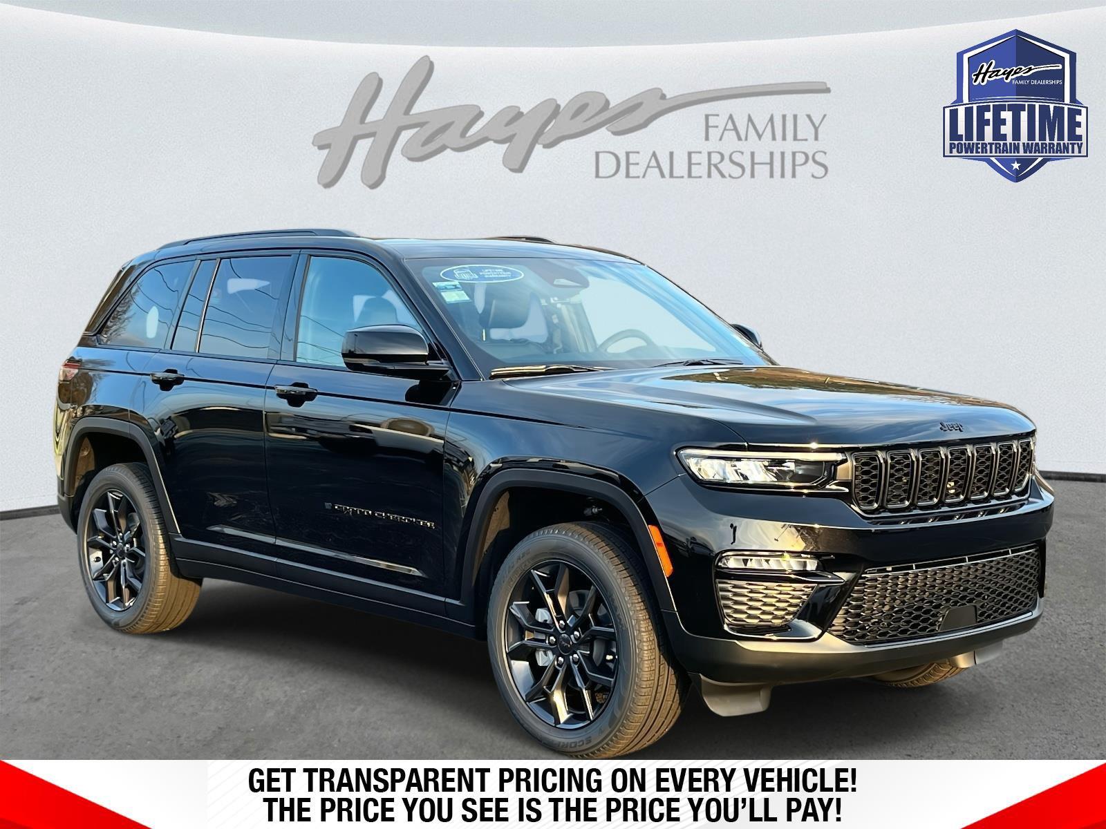 Diamond Black Crystal Pearlcoat 2025 Jeep Grand Cherokee SUV / Crossover Four-Wheel Drive 8-Speed Automatic