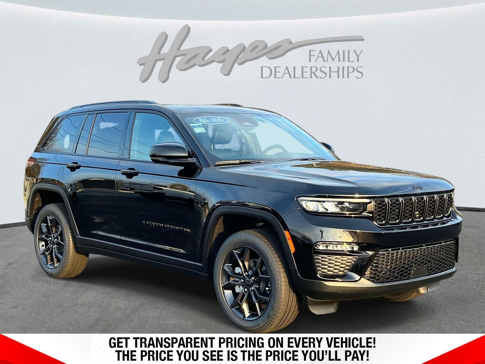 Diamond Black Crystal Pearlcoat 2025 Jeep Grand Cherokee SUV / Crossover Four-Wheel Drive 8-Speed Automatic