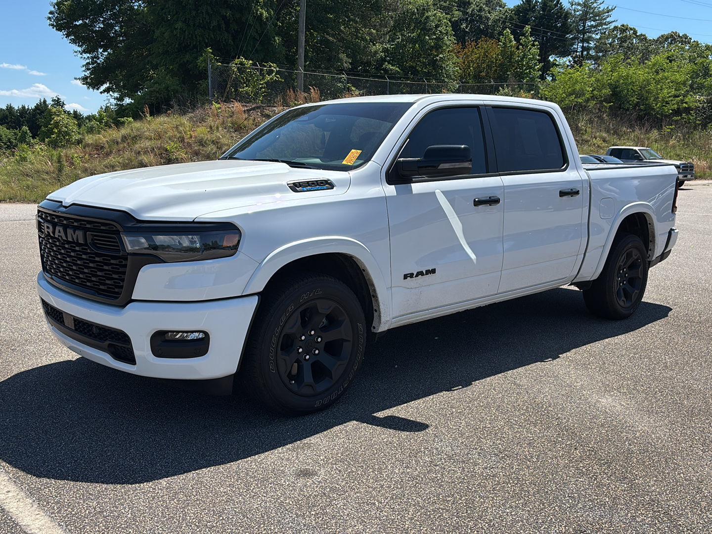 Bright White Clearcoat 2025 RAM 1500 Big Horn Crew Cab RWD Pickup Truck 4X2 8-Speed Automatic
