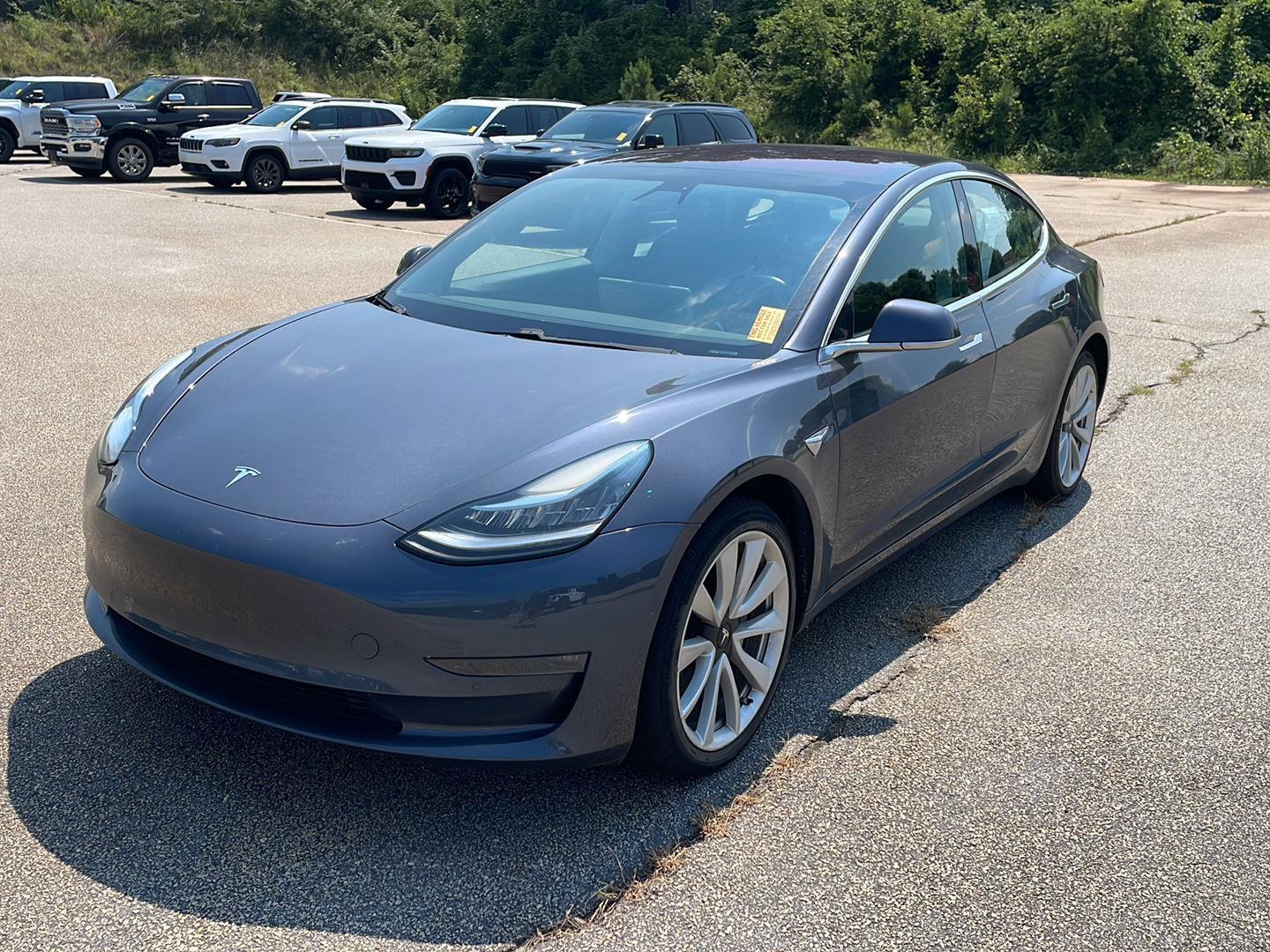 Midnight Silver Metallic 2018 Tesla Model 3 Sedan Rear-Wheel Drive Automatic