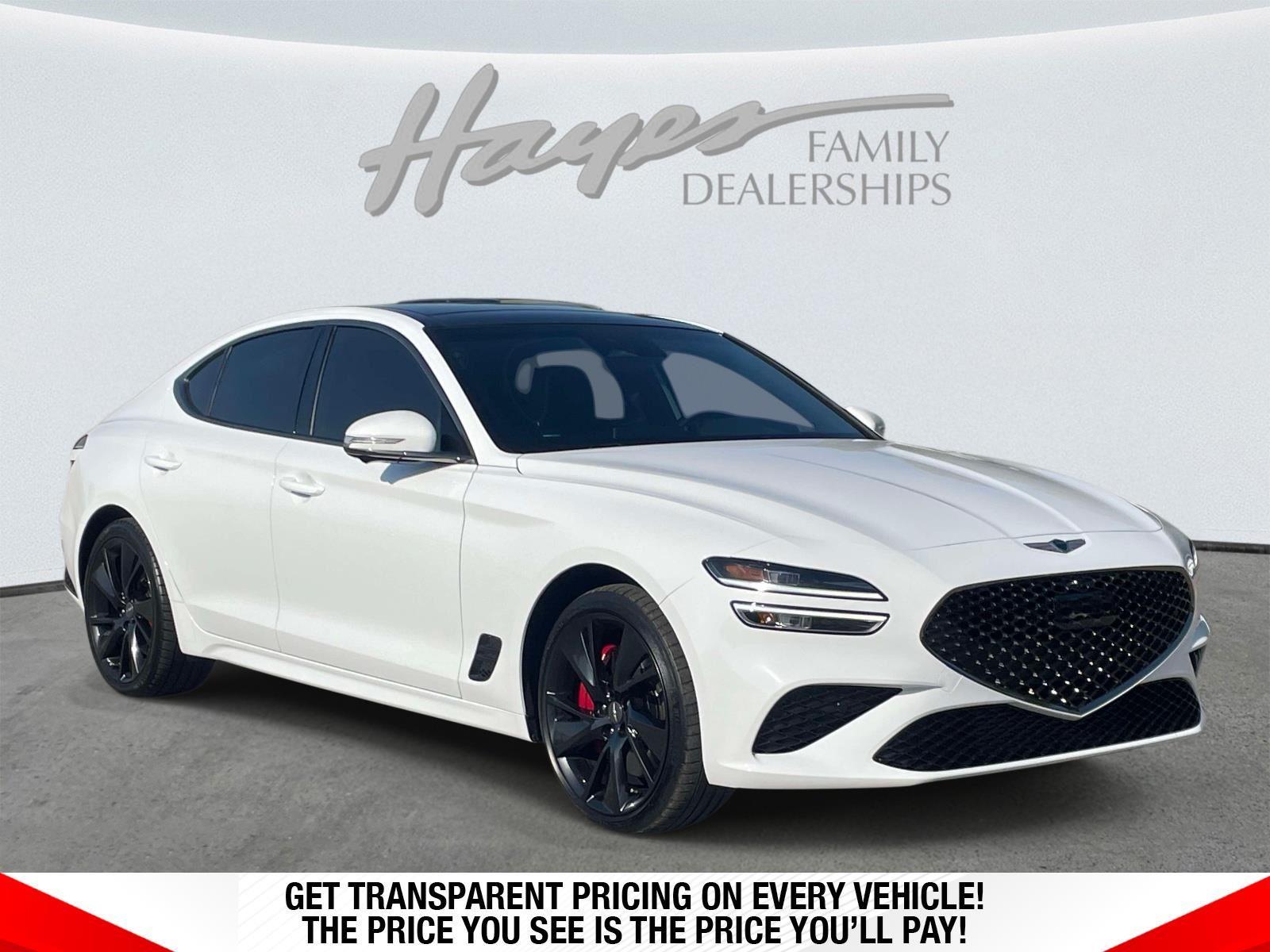 Alta White 2023 Genesis G70 3.3T RWD Sedan Rear-Wheel Drive Automatic