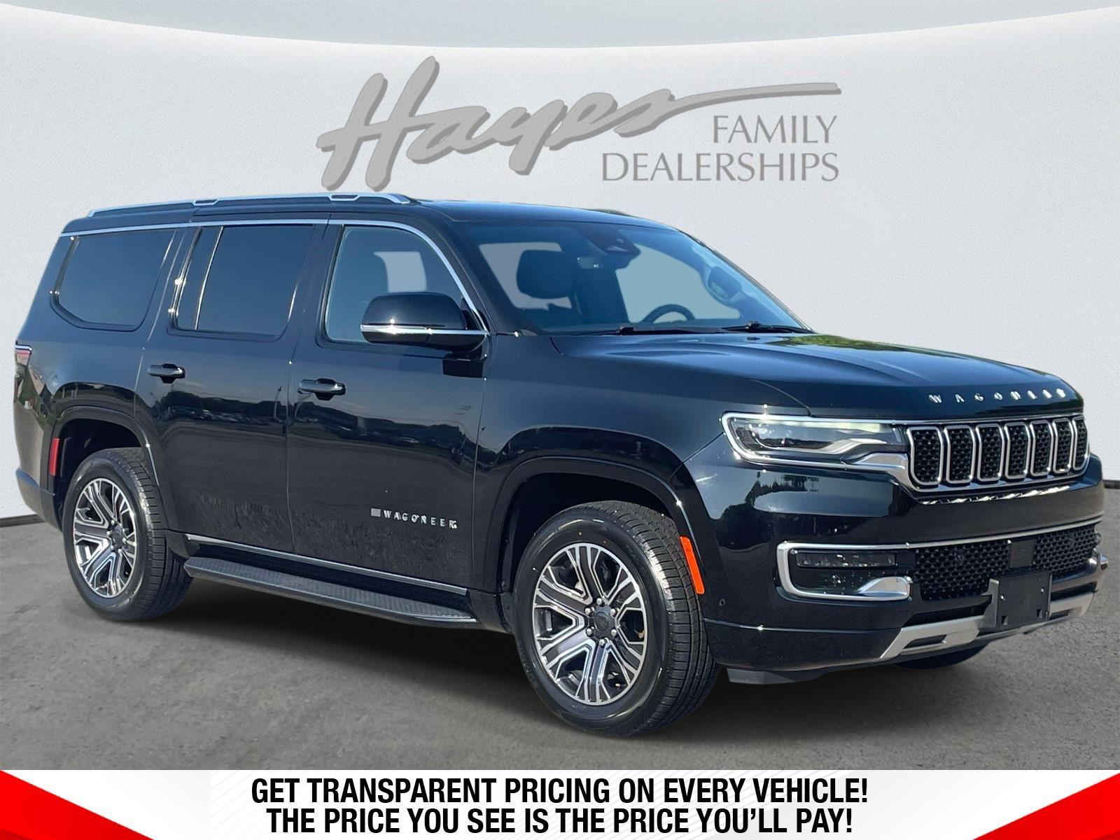 Diamond Black Crystal Pearlcoat 2024 Jeep Wagoneer Series II RWD SUV / Crossover 4X2 8-Speed Automatic
