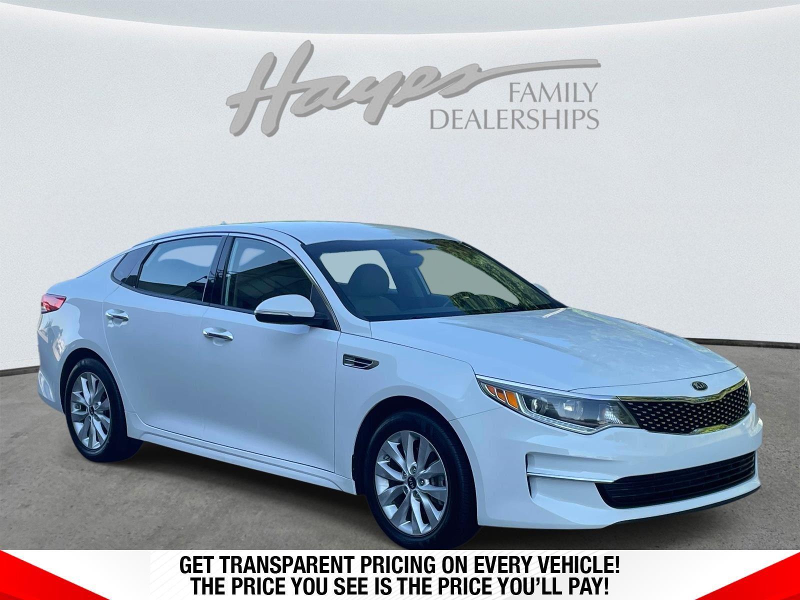 Snow White Pearl 2018 Kia Optima Sedan Front-Wheel Drive Automatic