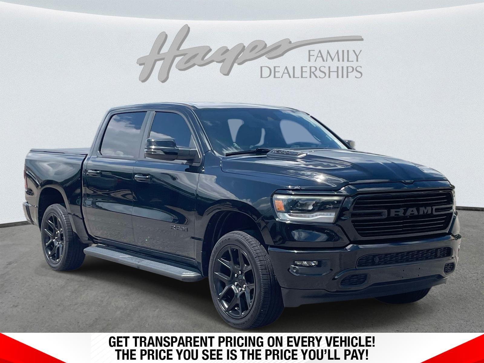 Diamond Black Crystal Pearlcoat 2023 RAM 1500 Pickup Truck Four-Wheel Drive 8-Speed Automatic