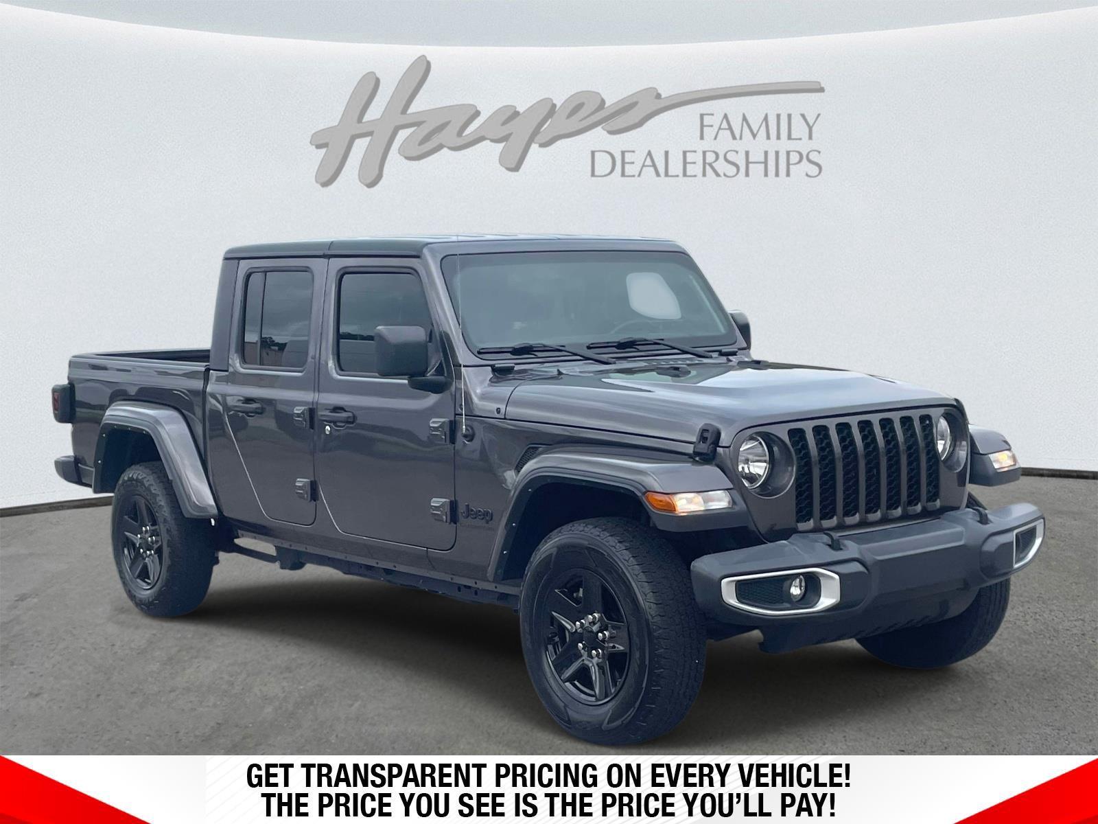 Gray (Granite Crystal Metallic Clearcoat) 2021 Jeep Gladiator Pickup Truck Four-Wheel Drive 8-Speed Automatic