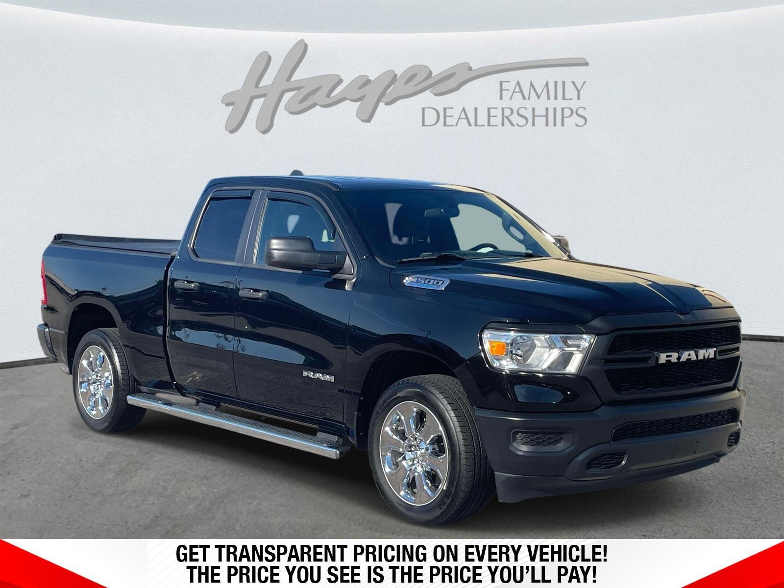 Diamond Black Crystal Pearlcoat 2023 RAM 1500 Pickup Truck 4X2 8-Speed Automatic
