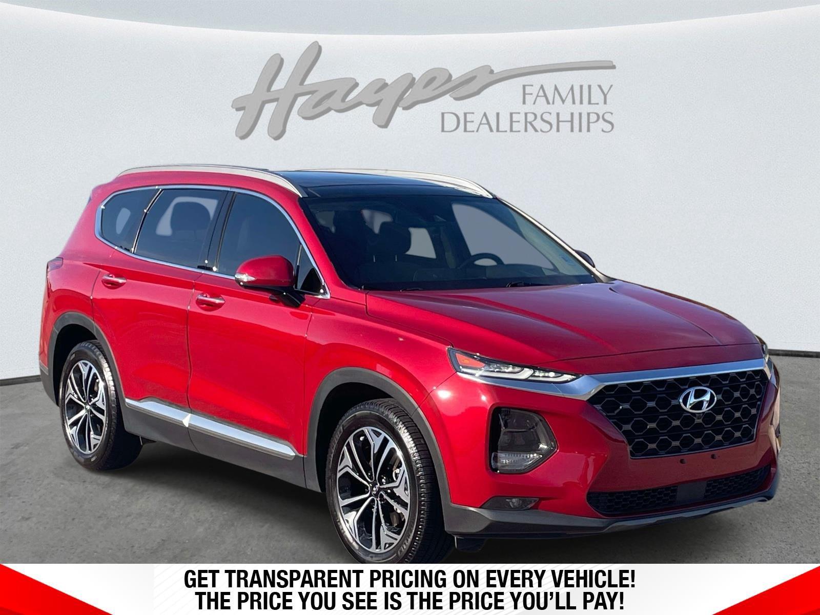 Scarlet Red 2019 Hyundai Santa Fe SUV / Crossover Front-Wheel Drive Automatic