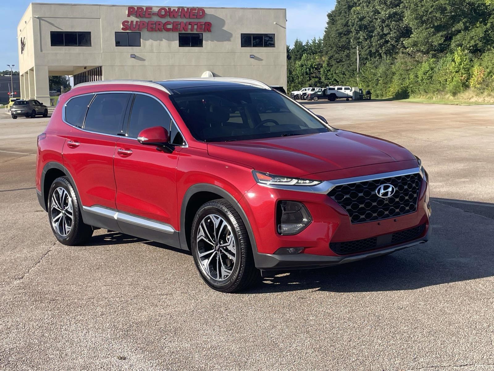 Scarlet Red 2019 Hyundai Santa Fe SUV / Crossover Front-Wheel Drive Automatic