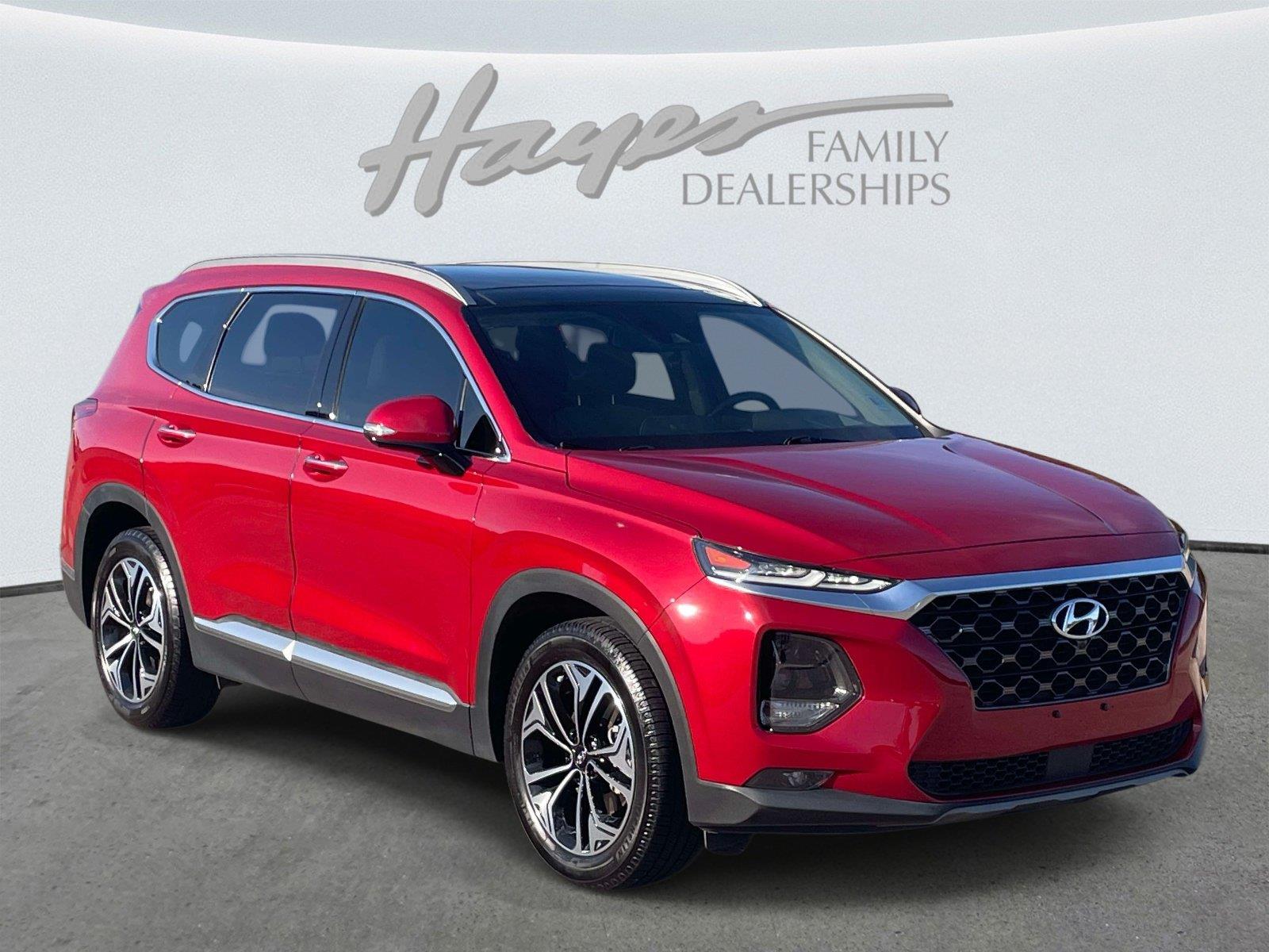 Scarlet Red 2019 Hyundai Santa Fe SUV / Crossover Front-Wheel Drive Automatic