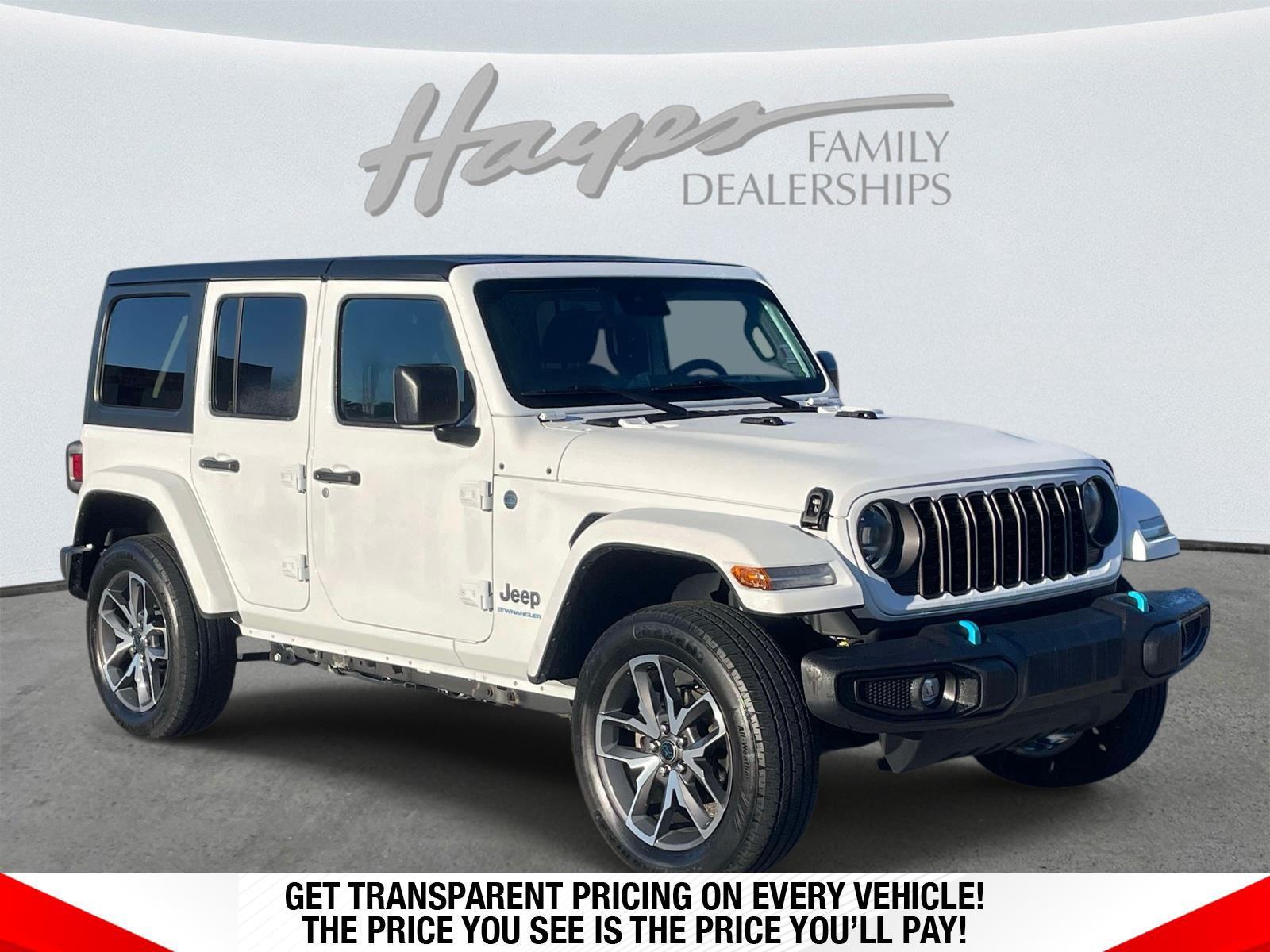 Bright White Clearcoat 2024 Jeep Wrangler 4xe SUV / Crossover Four-Wheel Drive 8-Speed Automatic