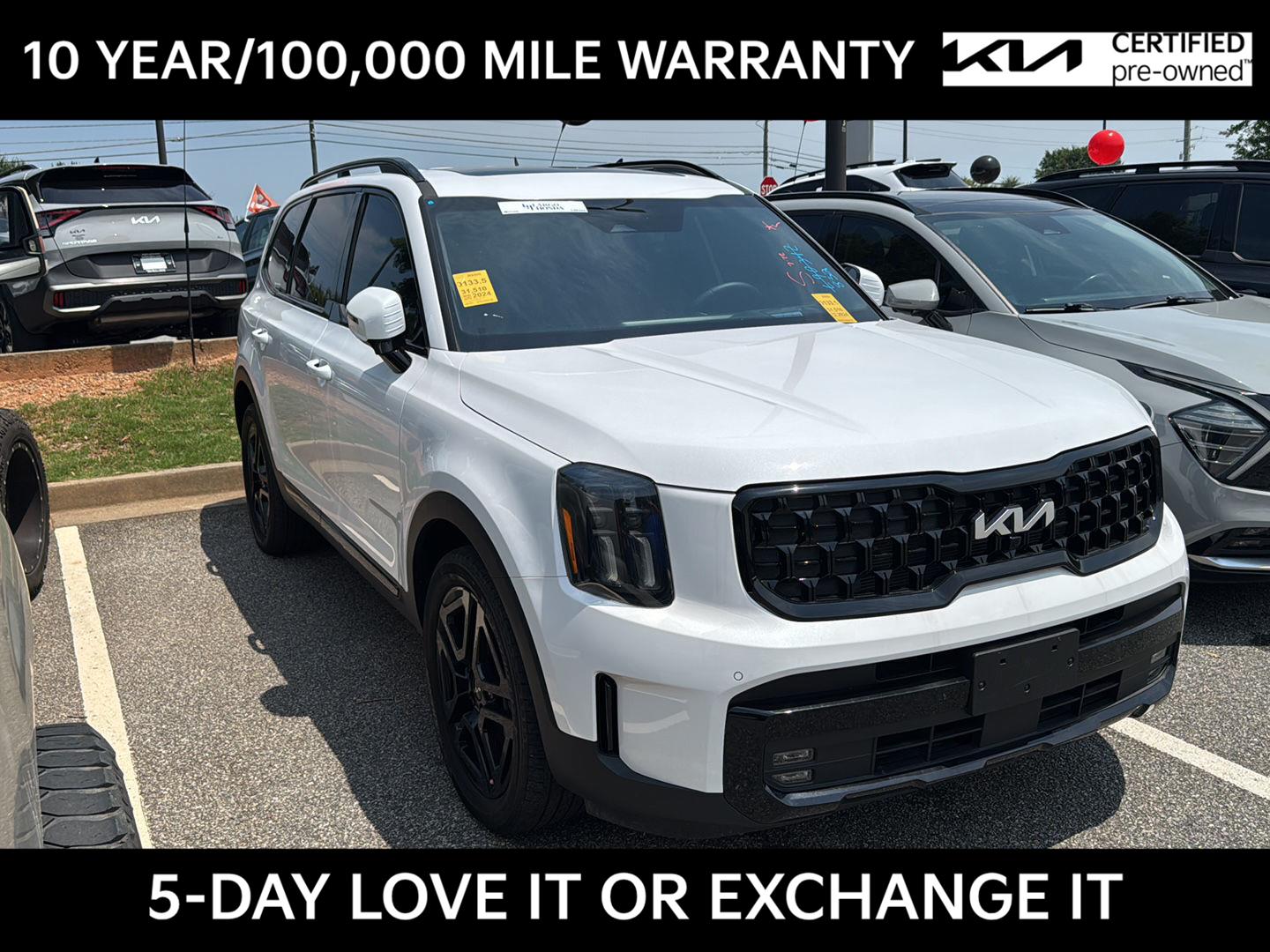 Glacial White Pearl 2024 Kia Telluride SUV / Crossover All-Wheel Drive 8-Speed Automatic