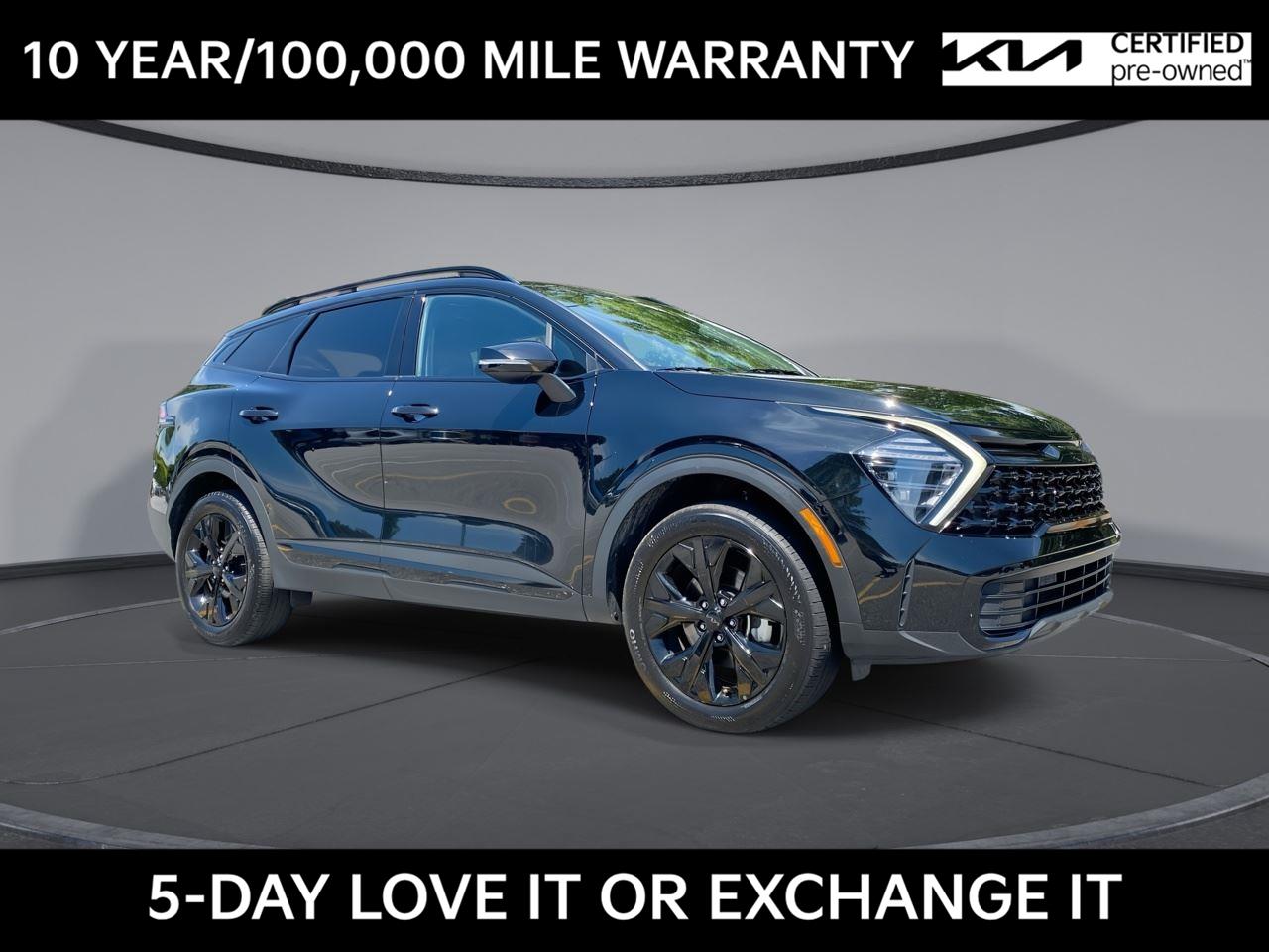 Ebony Black 2025 Kia Sportage SUV / Crossover All-Wheel Drive 8-Speed Automatic