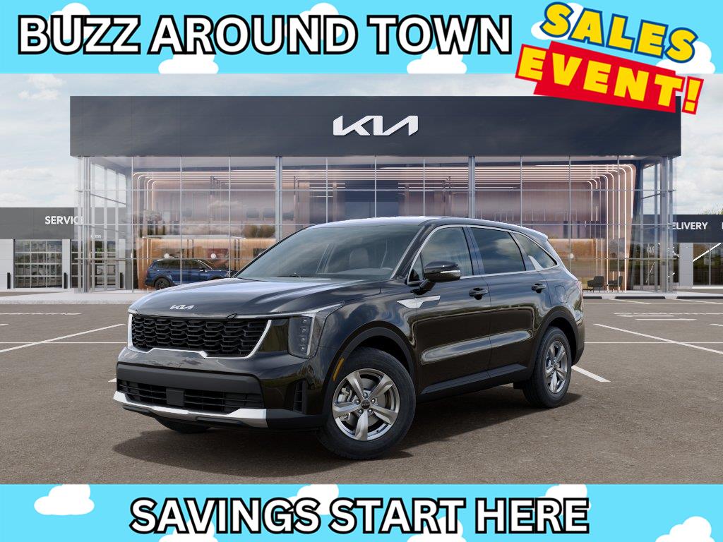 Ebony Black 2026 Kia Sorento LX FWD SUV / Crossover Front-Wheel Drive 8-Speed Automatic