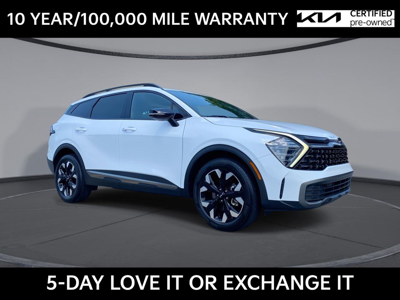 Glacial White Pearl 2024 Kia Sportage SUV / Crossover All-Wheel Drive 8-Speed Automatic