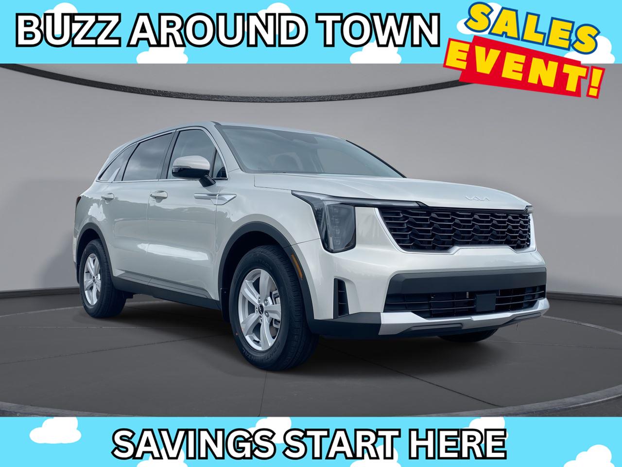 White (Ivory Silver) 2026 Kia Sorento LX FWD SUV / Crossover Front-Wheel Drive 8-Speed Automatic