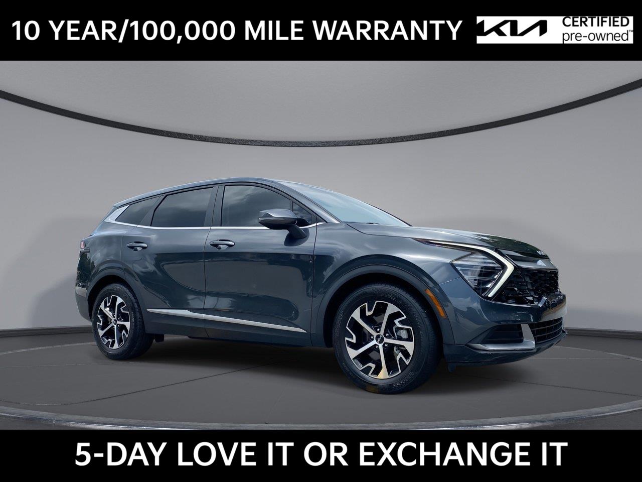 Gravity Gray 2024 Kia Sportage SUV / Crossover Front-Wheel Drive 8-Speed Automatic