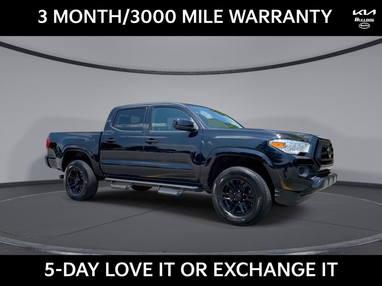 Midnight Black Metallic 2021 Toyota Tacoma Pickup Truck 4X2 Automatic