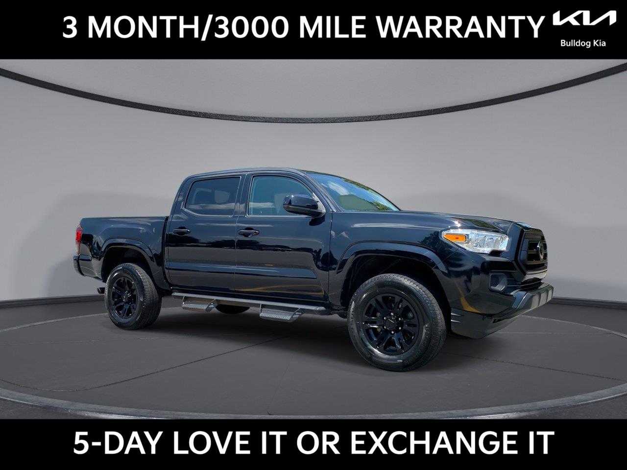Midnight Black Metallic 2021 Toyota Tacoma Pickup Truck 4X2 Automatic