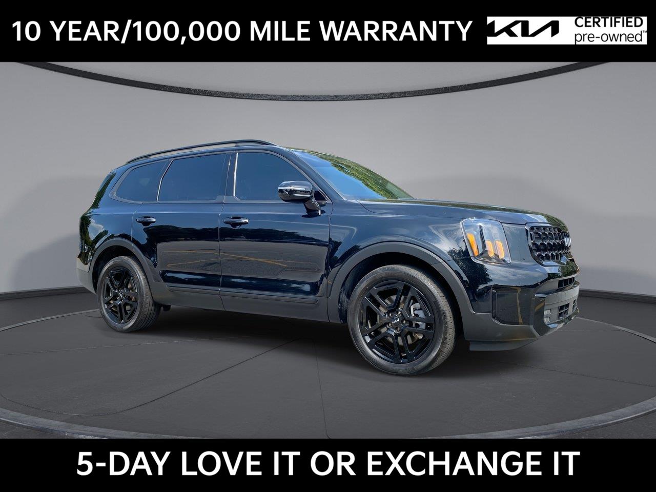 Ebony Black 2024 Kia Telluride SUV / Crossover All-Wheel Drive 8-Speed Automatic