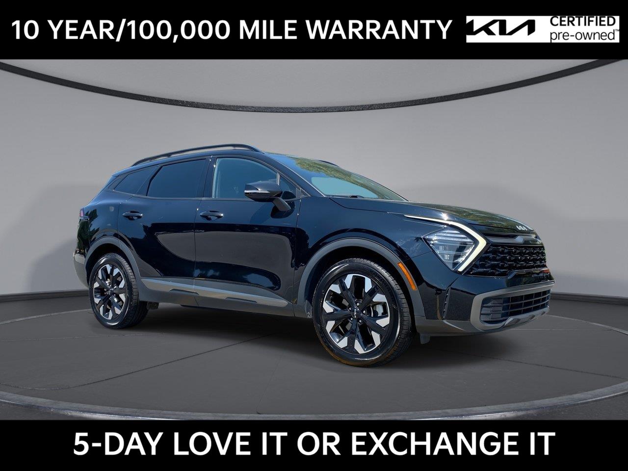Ebony Black 2024 Kia Sportage SUV / Crossover All-Wheel Drive 8-Speed Automatic