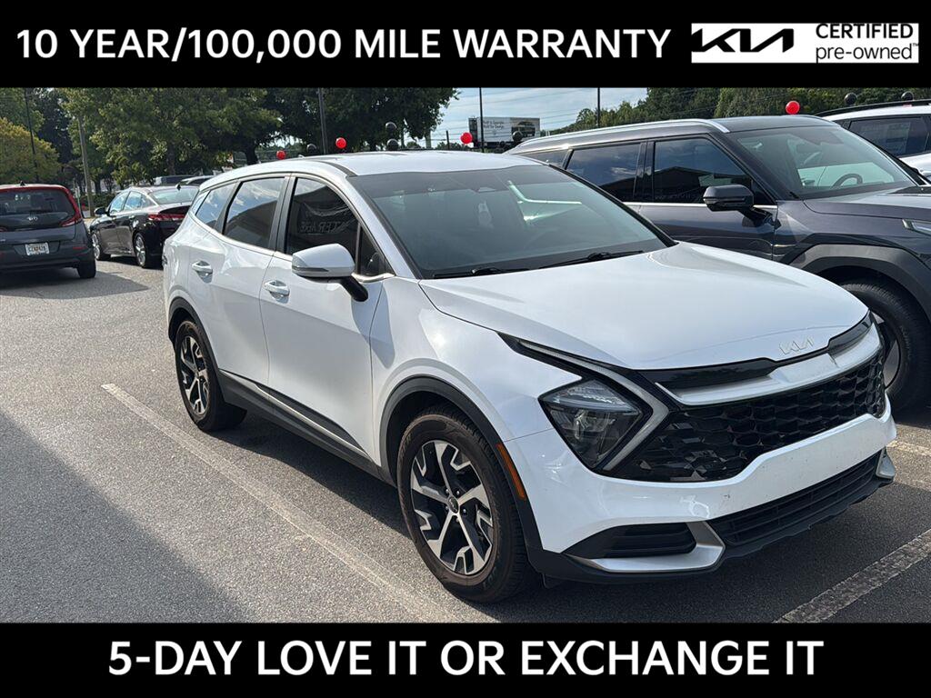 Glacial White Pearl 2023 Kia Sportage SUV / Crossover Front-Wheel Drive 8-Speed Automatic