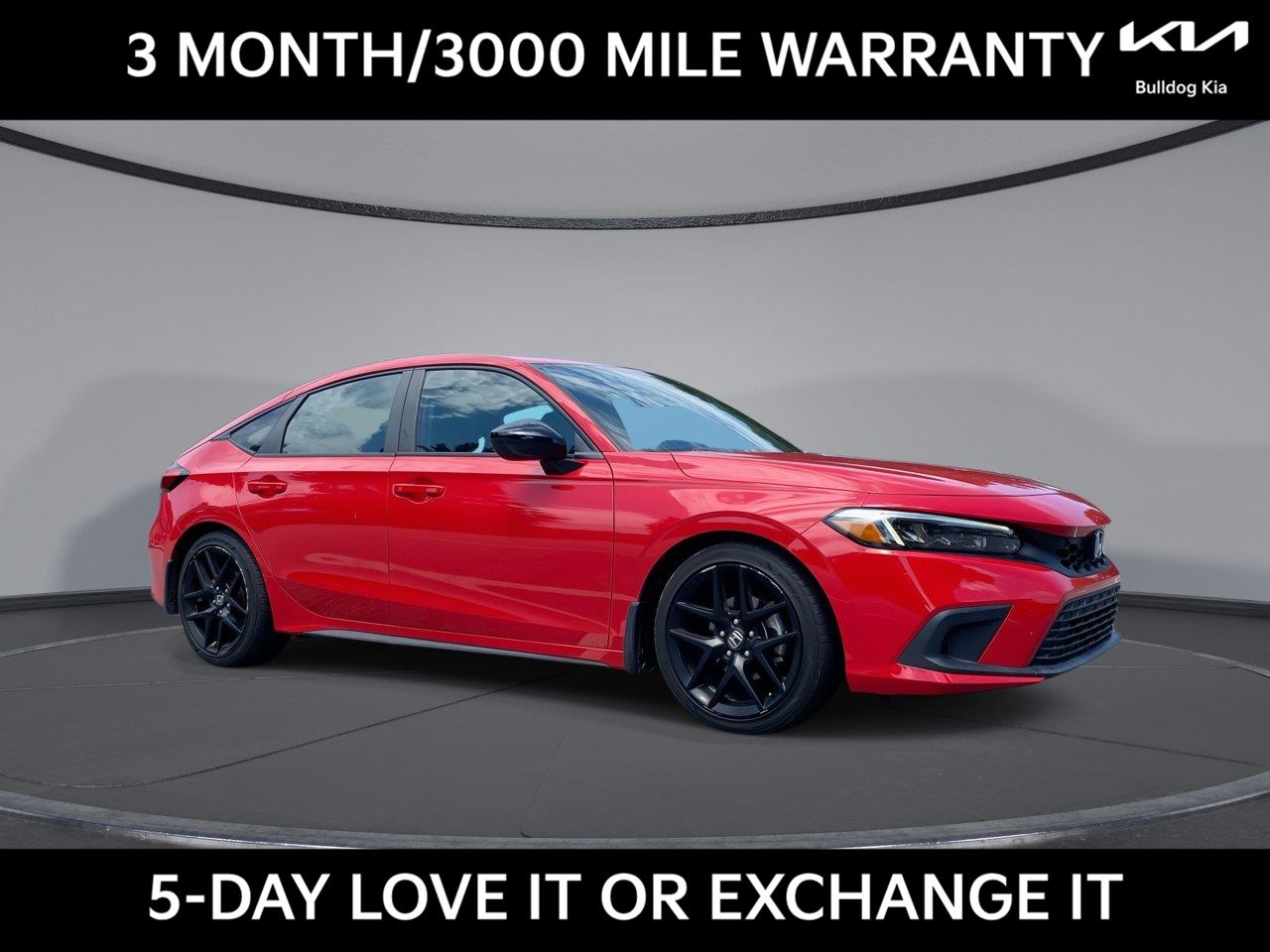 Rallye Red 2022 Honda Civic Hatchback Hatchback Front-Wheel Drive Continuously Variable Transmission
