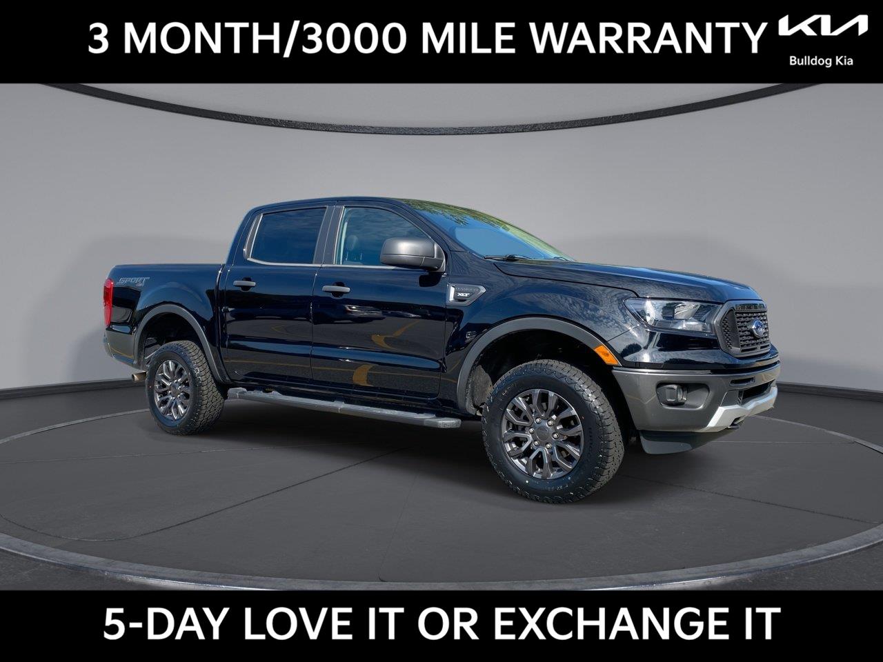 Shadow Black 2023 Ford Ranger Pickup Truck Four-Wheel Drive Automatic