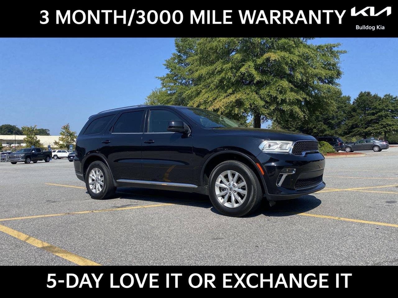 DB Black Clearcoat 2021 Dodge Durango SUV / Crossover All-Wheel Drive 8-Speed Automatic
