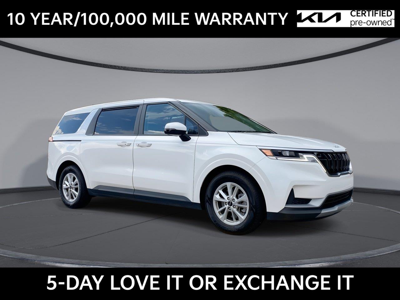 Snow White Pearl 2024 Kia Carnival Minivan Front-Wheel Drive 8-Speed Automatic