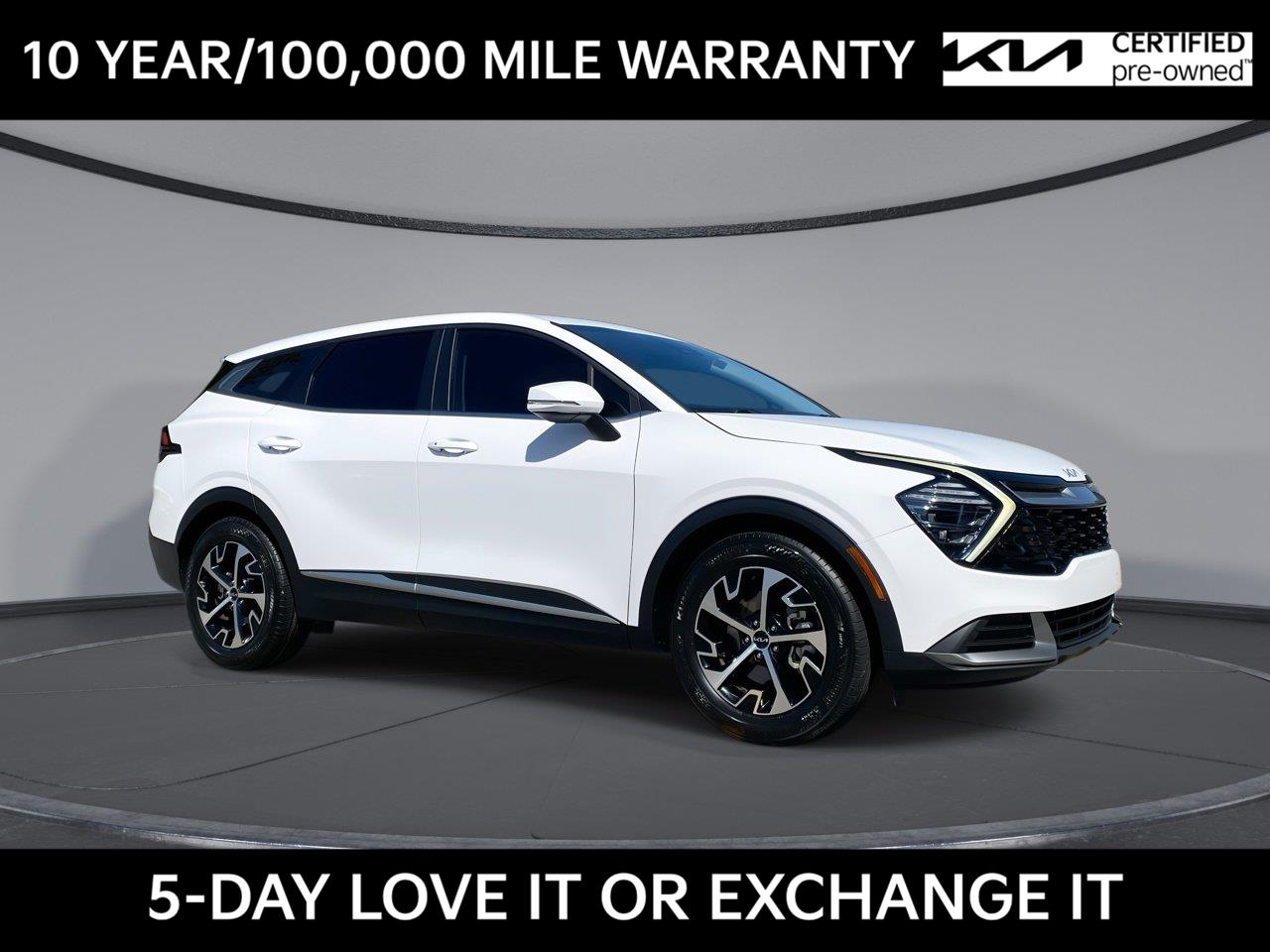 Glacial White Pearl 2024 Kia Sportage SUV / Crossover Front-Wheel Drive 8-Speed Automatic