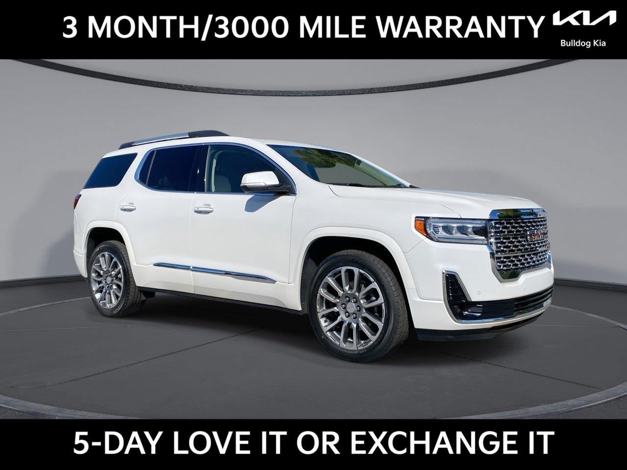 White Frost Tricoat 2023 GMC Acadia SUV / Crossover Four-Wheel Drive 9-Speed Automatic