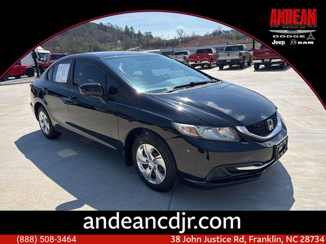 Crystal Black Pearl 2014 Honda Civic LX Sedan Front-Wheel Drive Continuously Variable Transmission