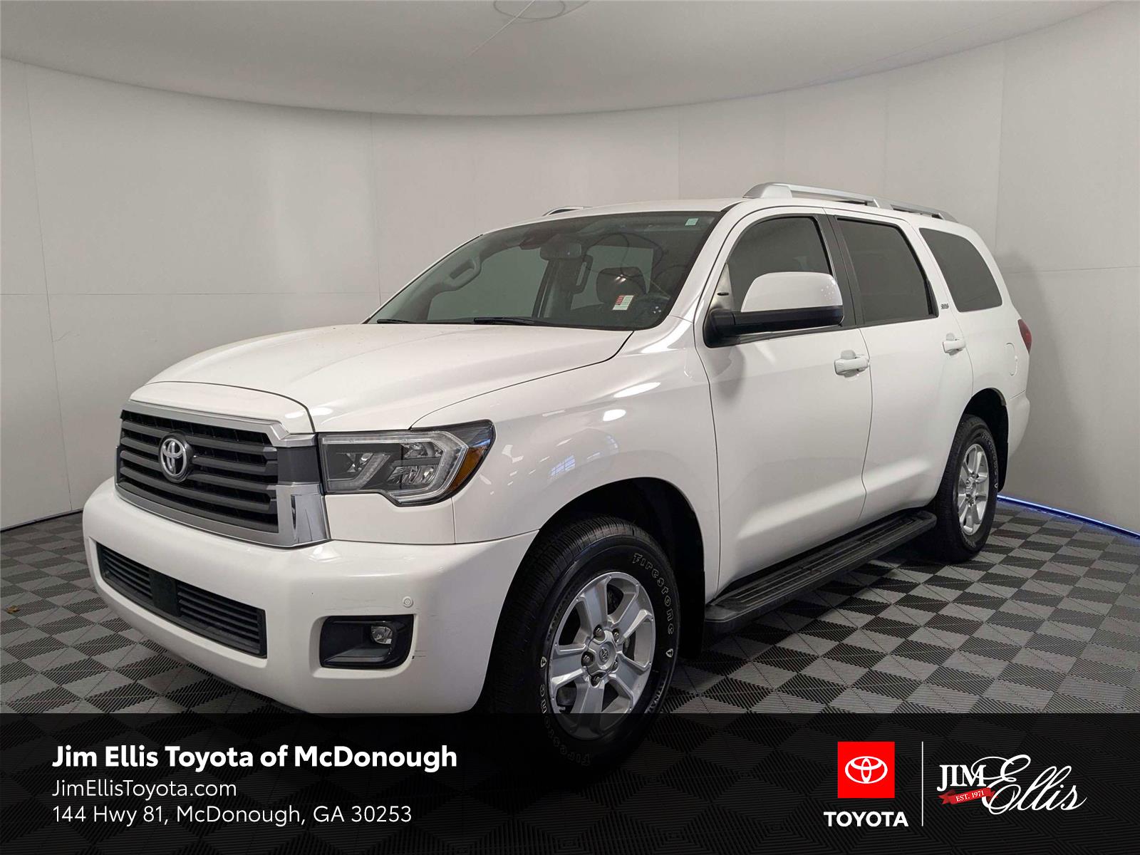 Super White 2021 Toyota Sequoia SR5 4WD SUV / Crossover Four-Wheel Drive 6-Speed Automatic