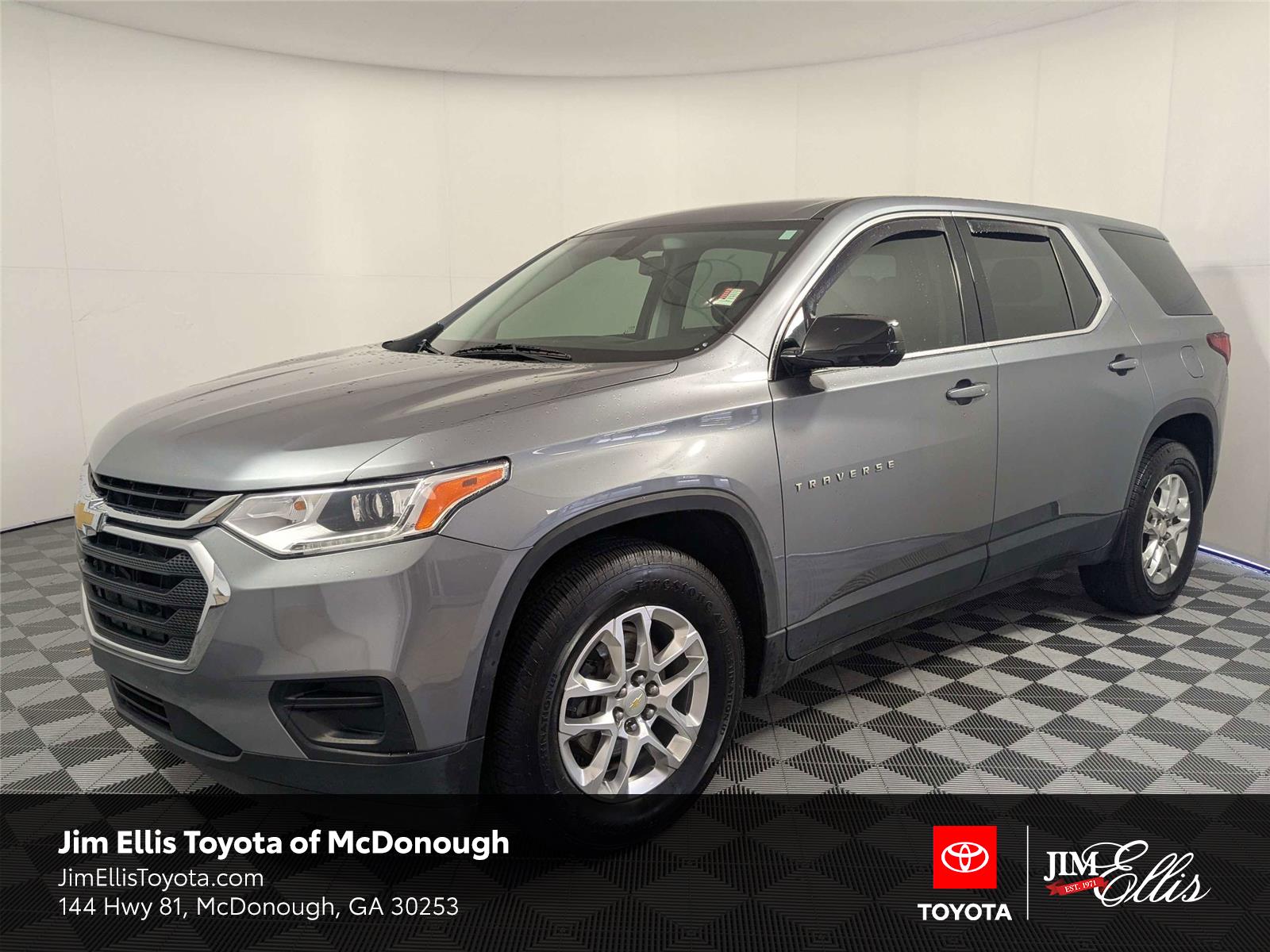 Gray (Satin Steel Metallic) 2020 Chevrolet Traverse LS FWD SUV / Crossover Front-Wheel Drive 9-Speed Automatic