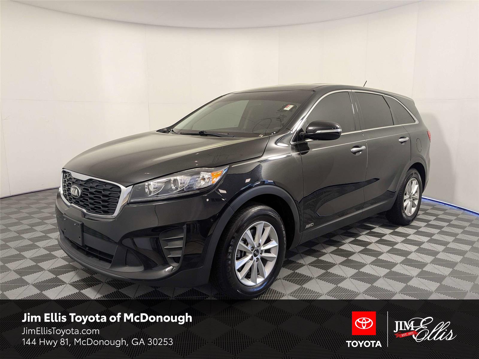 Ebony Black 2019 Kia Sorento LX AWD SUV / Crossover All-Wheel Drive 6-Speed Automatic