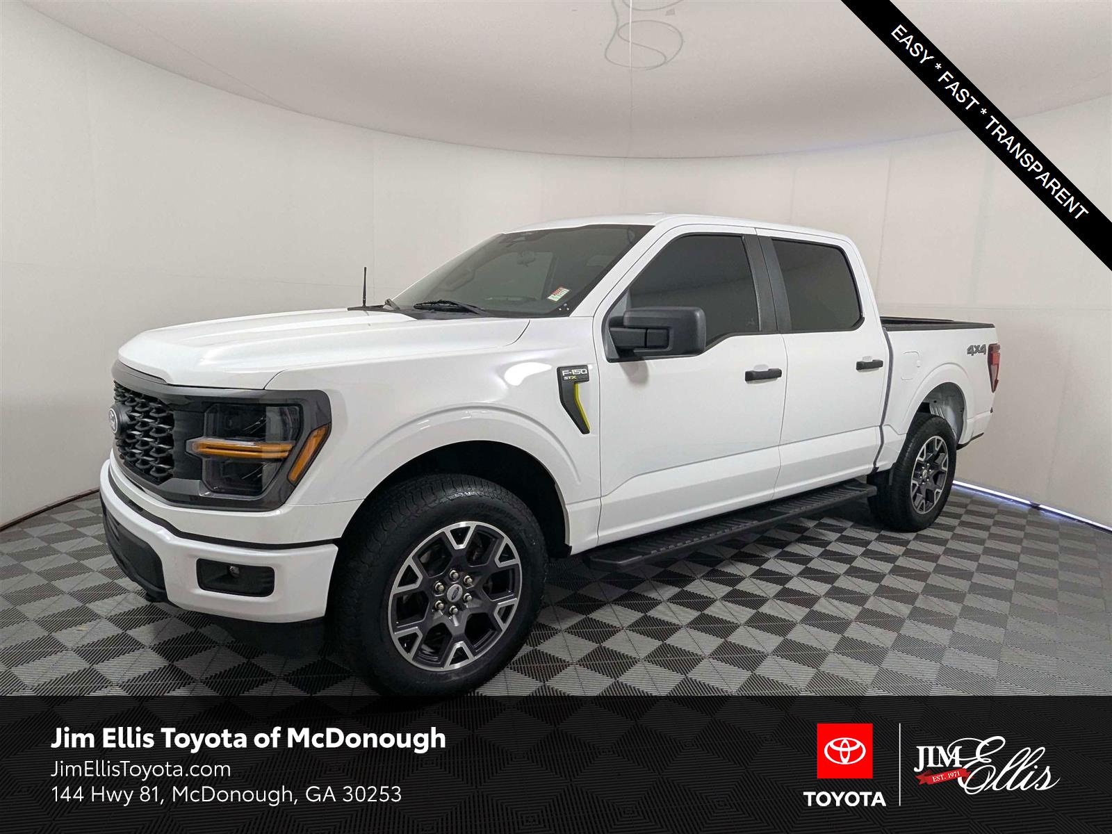 Oxford White 2024 Ford F-150 STX SuperCrew 4WD Pickup Truck Four-Wheel Drive Automatic