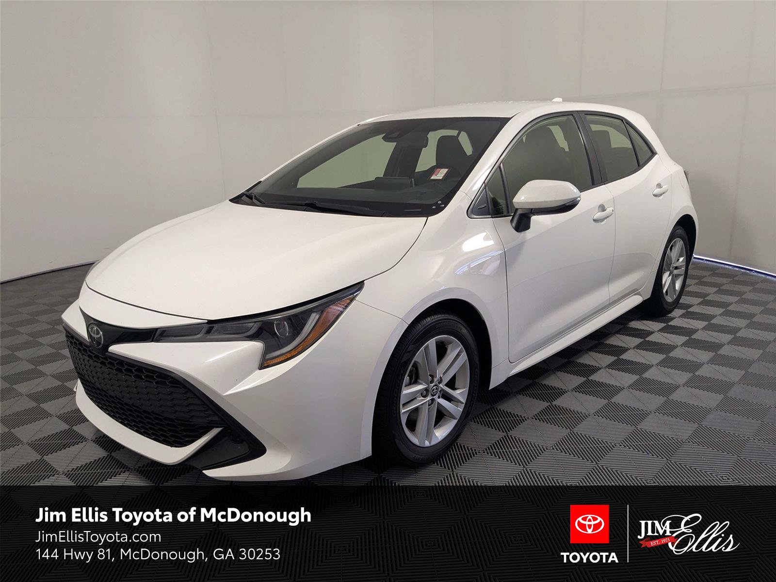 Super White 2022 Toyota Corolla Hatchback Hatchback Front-Wheel Drive Continuously Variable Transmission