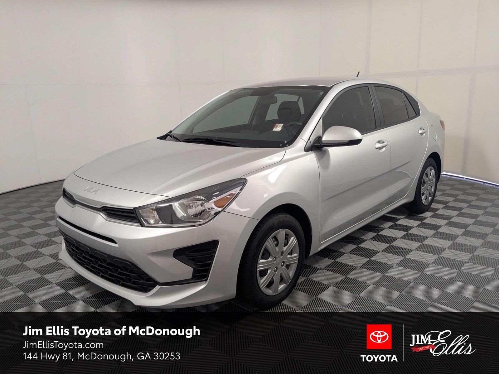 Silky Silver 2023 Kia Rio Sedan Front-Wheel Drive Continuously Variable Transmission