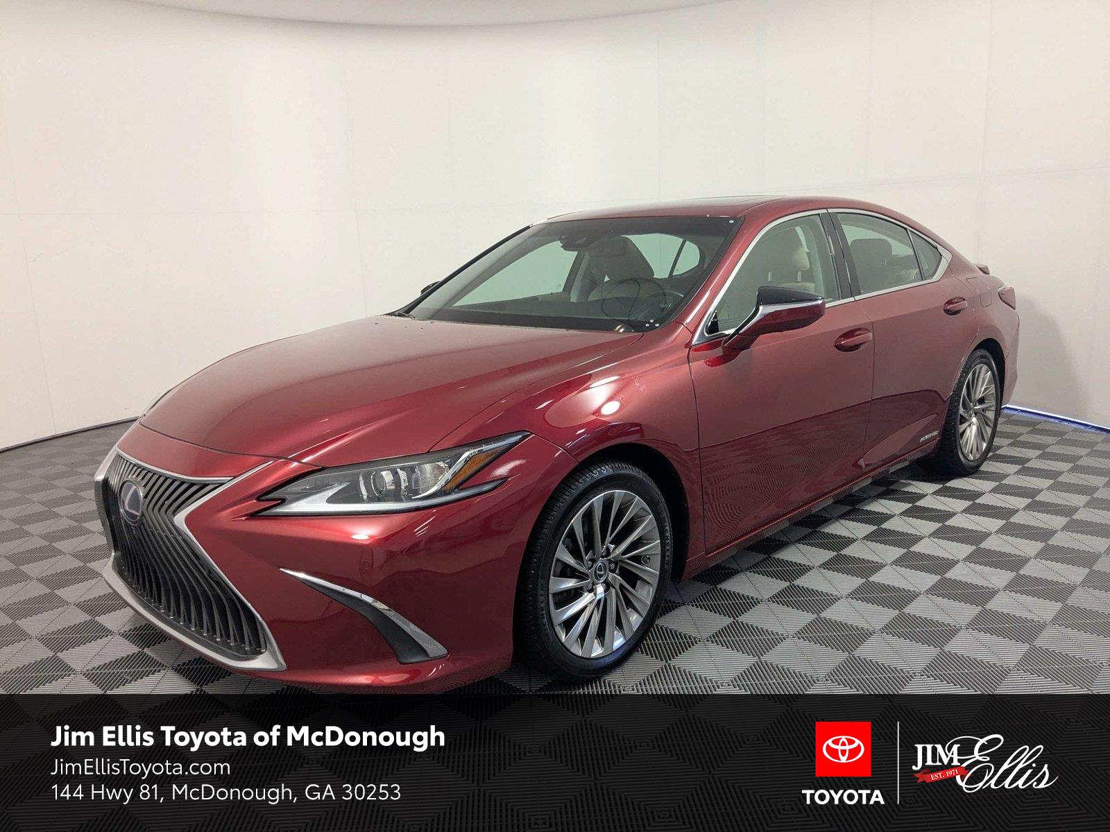 Matador Red Mica 2020 Lexus ES Hybrid Sedan Front-Wheel Drive Continuously Variable Transmission
