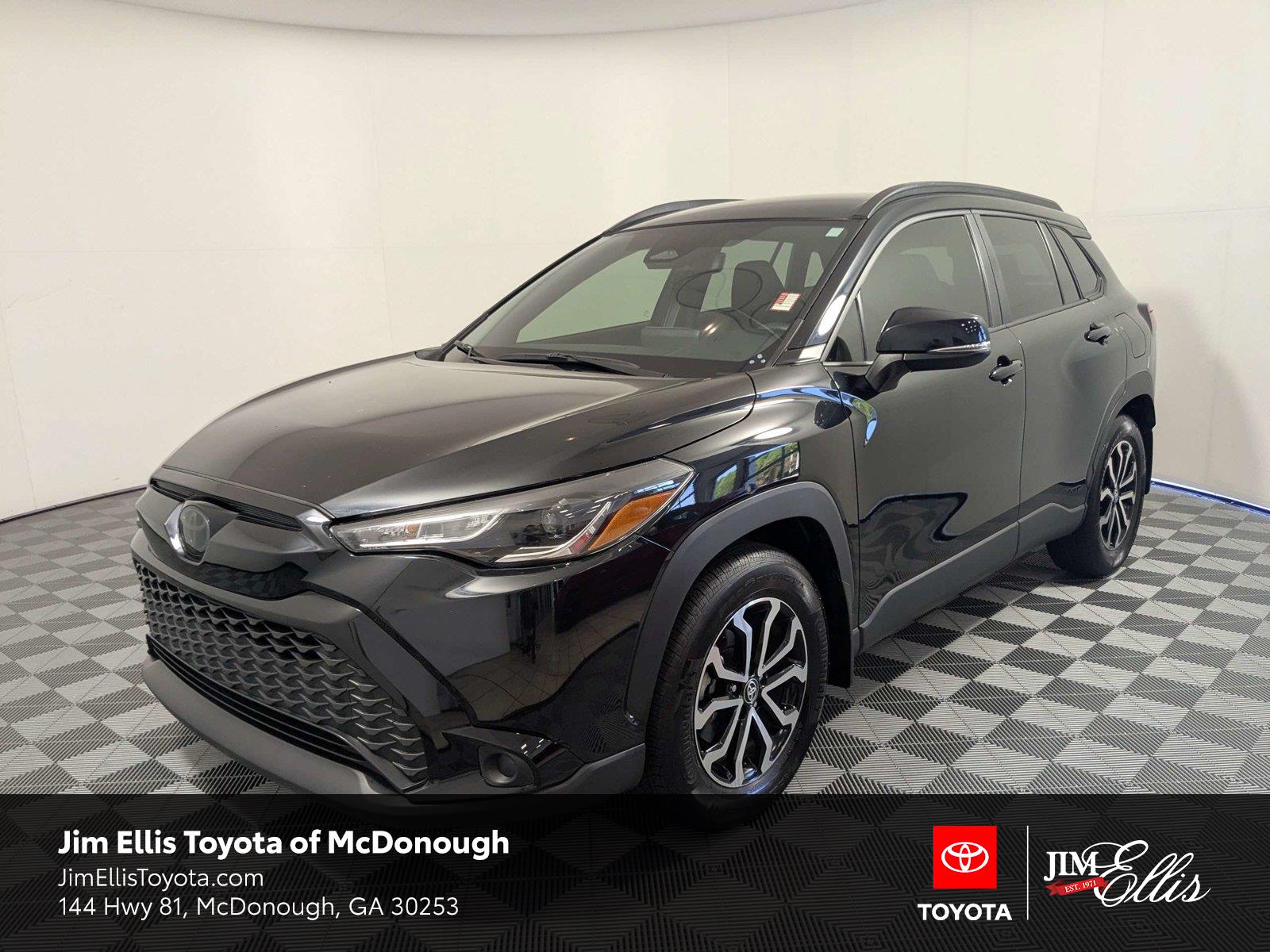Jet Black 2024 Toyota Corolla Cross Hybrid SUV / Crossover All-Wheel Drive Continuously Variable Transmission