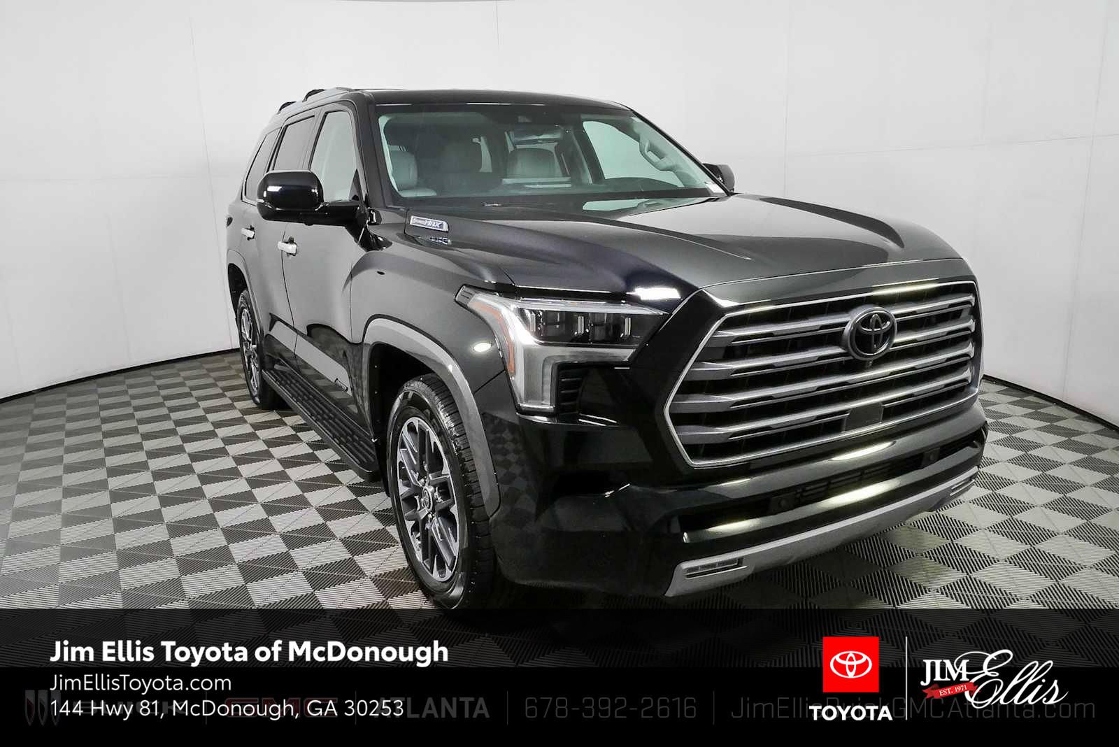 Midnight Black Metallic 2024 Toyota Sequoia SUV / Crossover Four-Wheel Drive Automatic