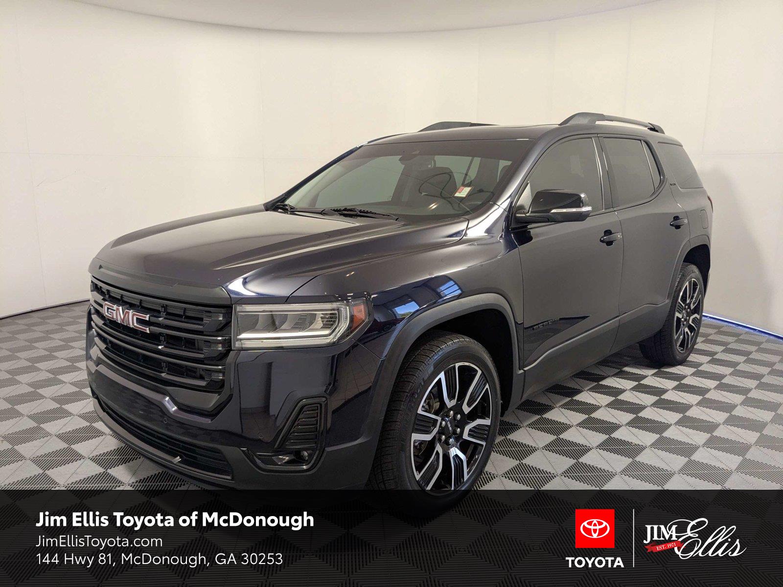 Midnight Blue Metallic 2021 GMC Acadia SUV / Crossover Front-Wheel Drive 9-Speed Automatic