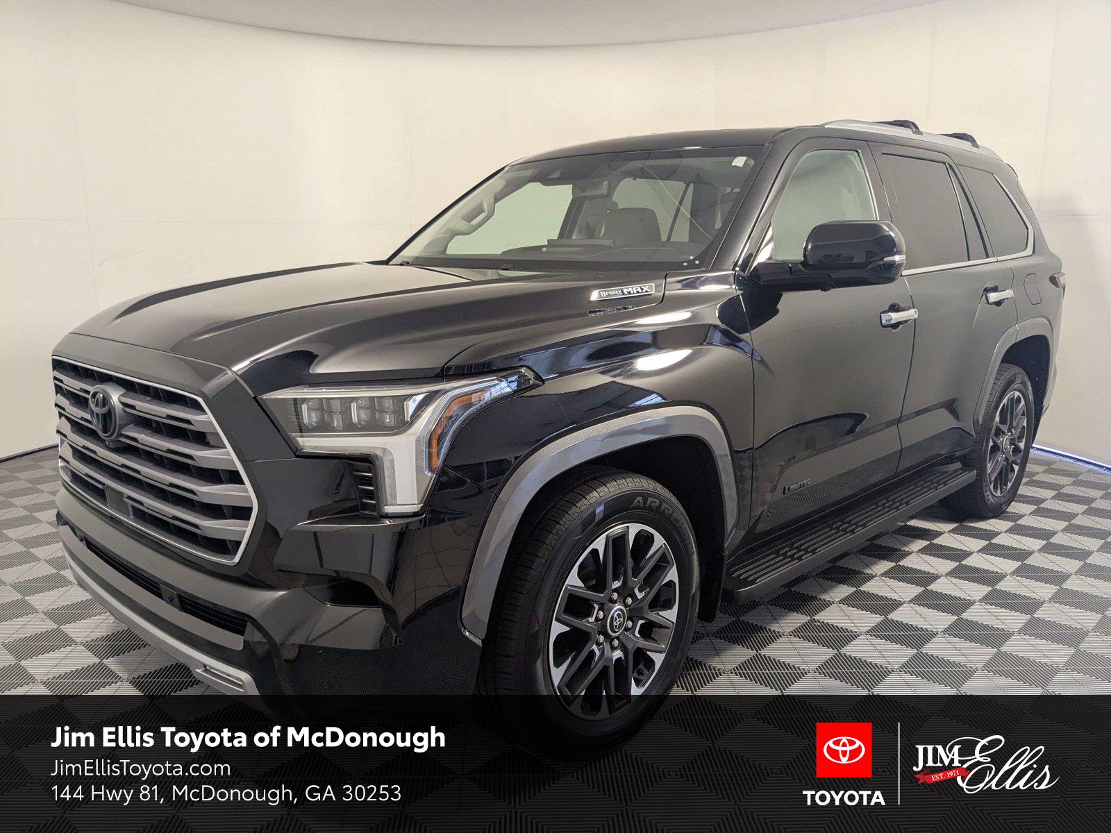 Midnight Black Metallic 2024 Toyota Sequoia SUV / Crossover Four-Wheel Drive Automatic