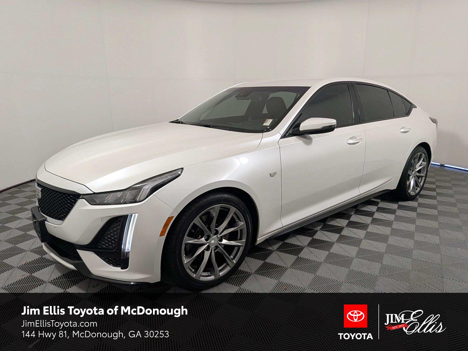 Summit White 2022 Cadillac CT5 Sedan Rear-Wheel Drive Automatic