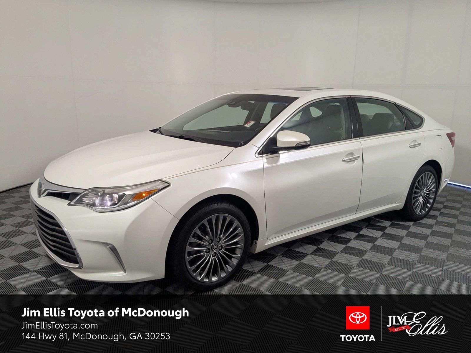 White (Blizzard Pearl) 2016 Toyota Avalon Sedan Front-Wheel Drive 6-Speed Automatic